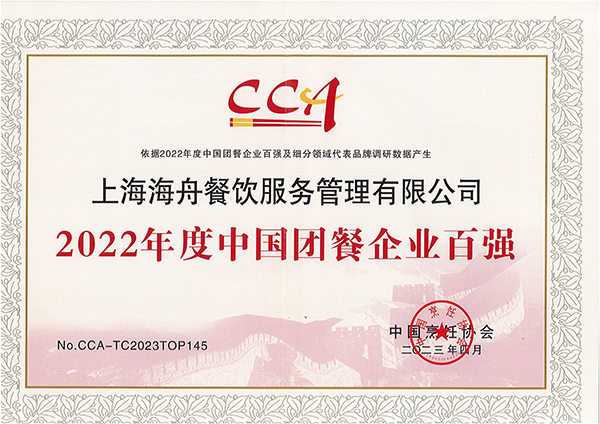 2022年度中國(guó)團餐企業百強
